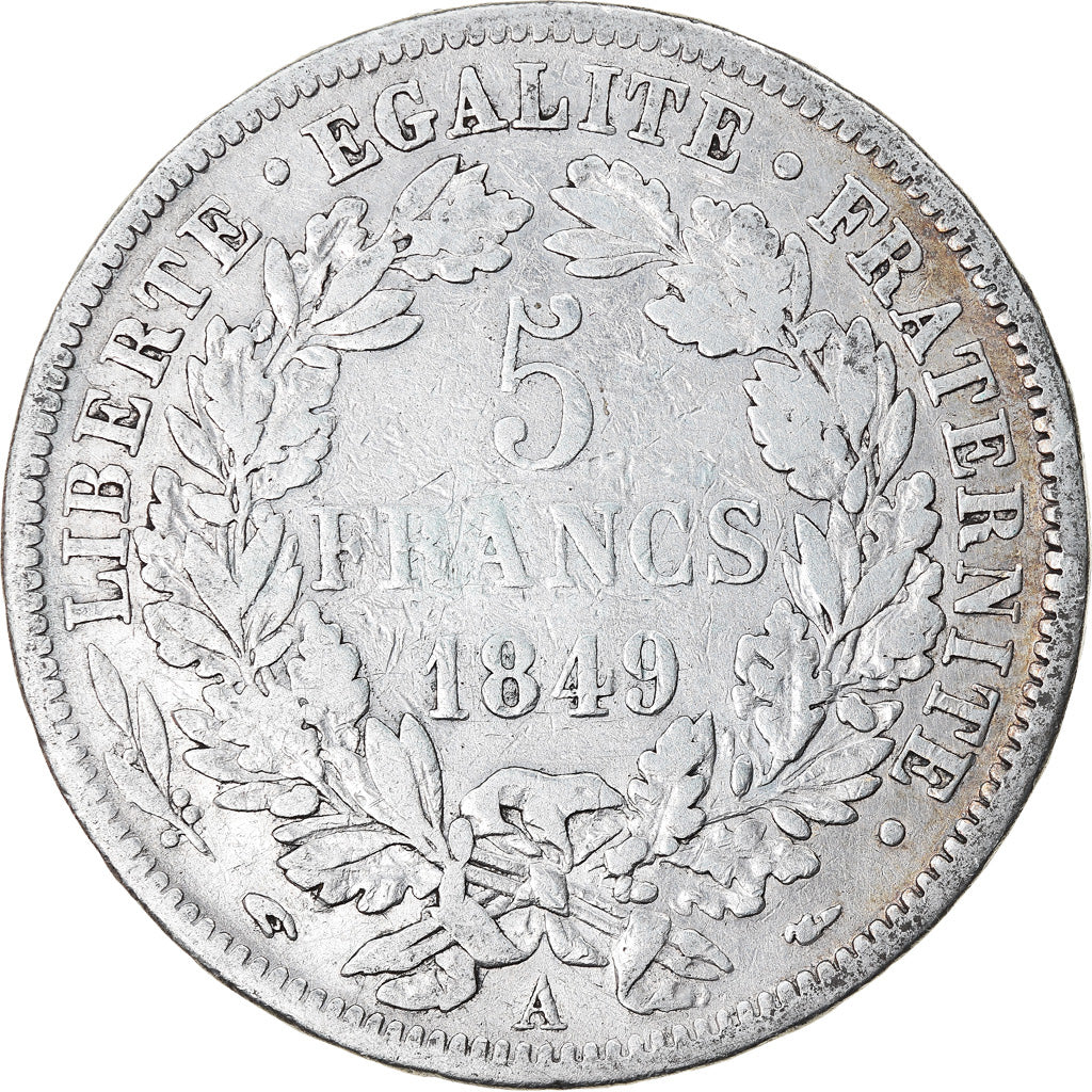 Monnaie, France, Cérès, 5 Francs, 1849, Paris, TB+, Argent, Gadoury:719