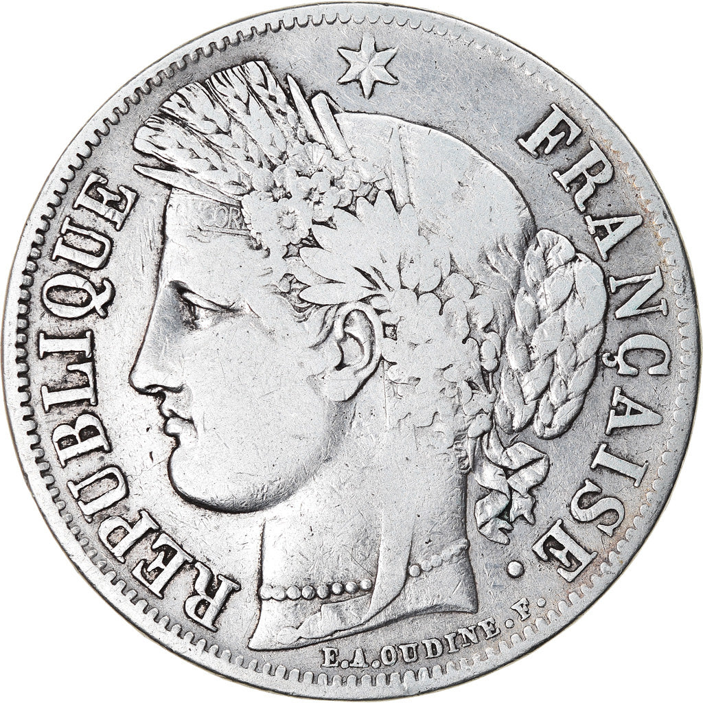 Monnaie, France, Cérès, 5 Francs, 1850, Paris, TB+, Argent, Gadoury:719