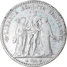 Moneta, Francia, Hercule, 5 Francs, 1875, Bordeaux, MB+, Argento, KM:820.2
