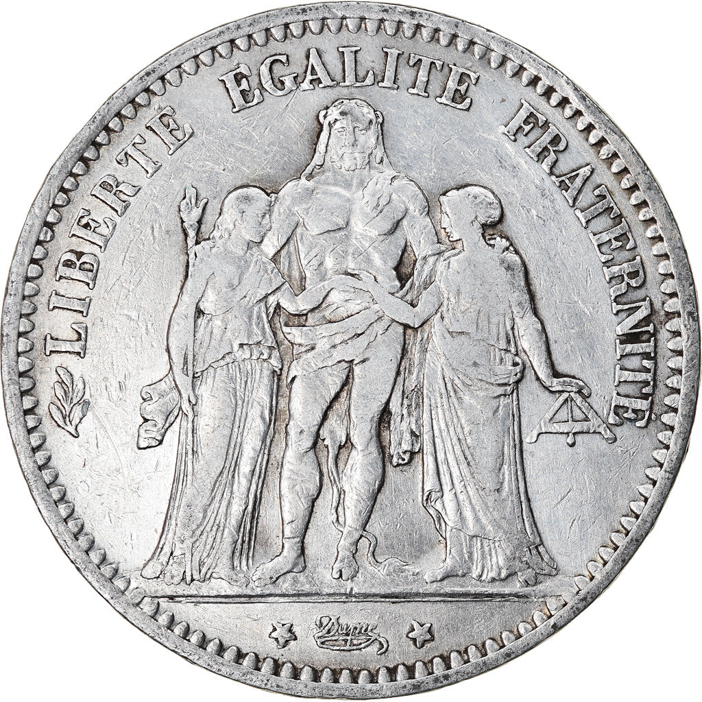 Coin, France, Hercule, 5 Francs, 1874, Paris, VF(30-35), Silver, KM:820.1