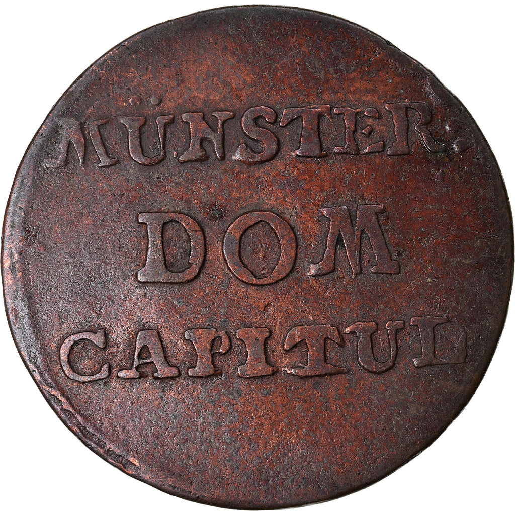Coin, German States, MUNSTER, 2 Pfenning, 1790, EF(40-45), Copper, KM:451