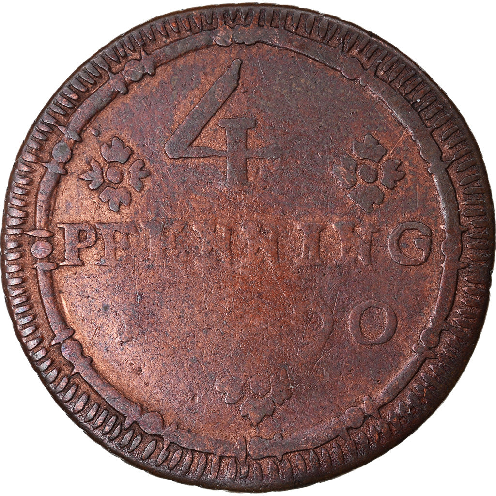 Coin, German States, MUNSTER, 4 Pfennig, 1790, VF(30-35), Copper, KM:446