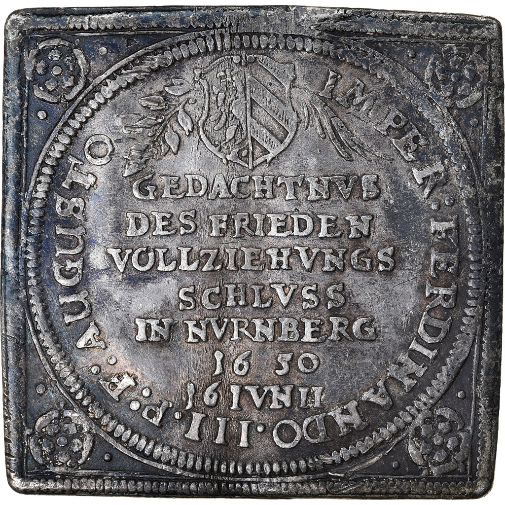 Monnaie, Allemagne, NURNBERG, Dukatenklippe, 1650, Nurnberg, TTB+, Argent