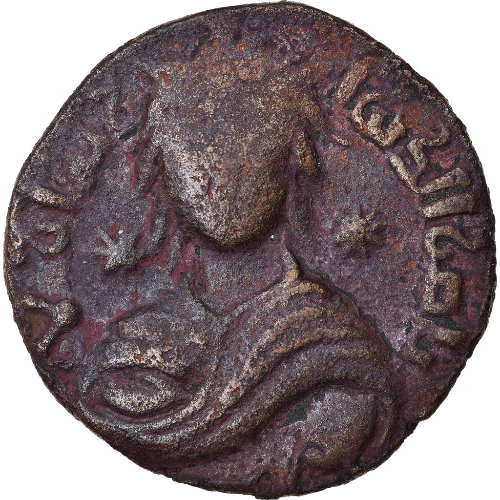 Monnaie, Artuqids, Nasir al-Din, Dirham, AH 599 (1202/3), Mardin, TB, Bronze