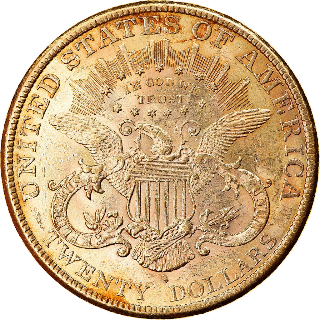 Coin, United States, Liberty Head, $20, Double Eagle, 1896, U.S. Mint, San