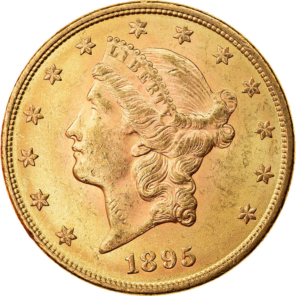 Coin, United States, Liberty Head, $20, Double Eagle, 1895, U.S. Mint