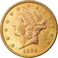 Coin, United States, Liberty Head, $20, Double Eagle, 1894, U.S. Mint, San