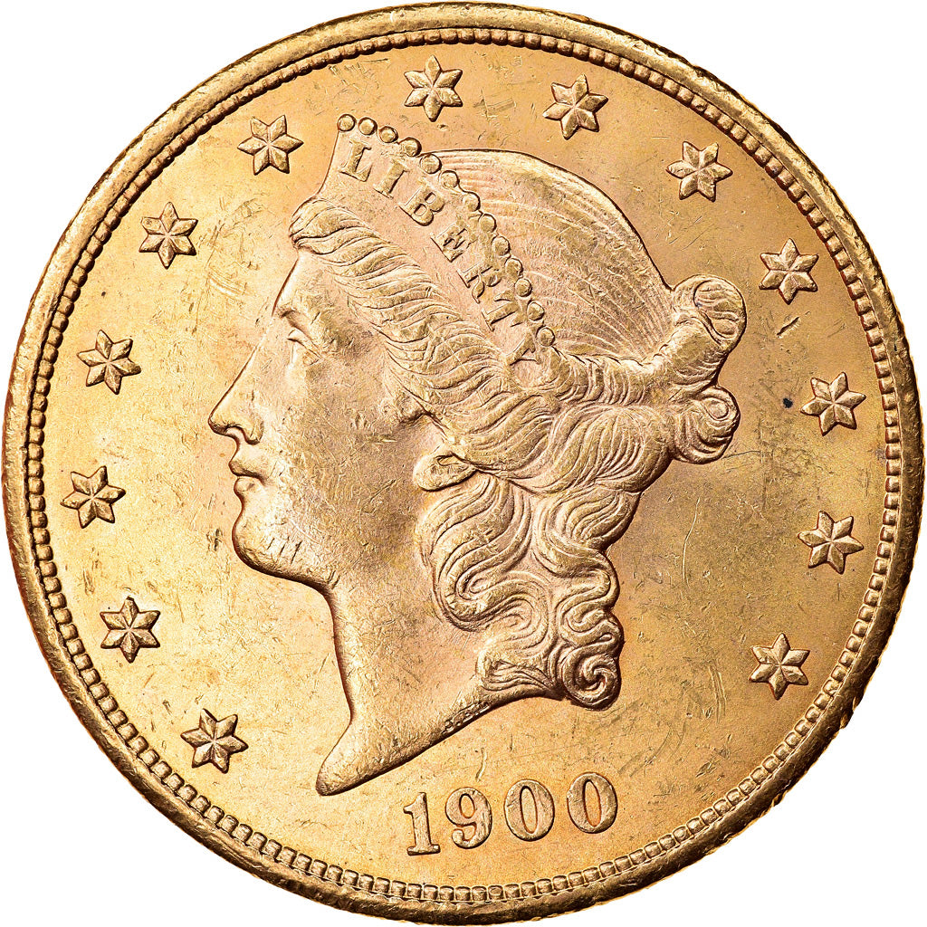 Coin, United States, Liberty Head, $20, Double Eagle, 1900, U.S. Mint