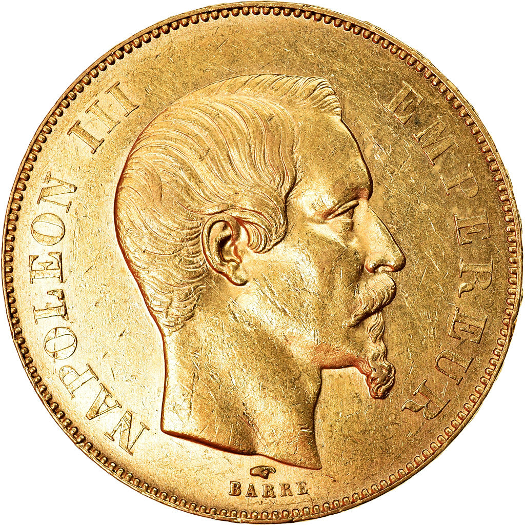Coin, France, Napoleon III, Napoléon III, 50 Francs, 1857, Paris, AU(55-58)