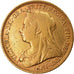 Moneda, Australia, Victoria, Sovereign, 1894, Sydney, BC+, Oro, KM:13