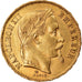 Monnaie, France, Napoleon III, 20 Francs, 1869, Strasbourg, TTB+, Gad 1062