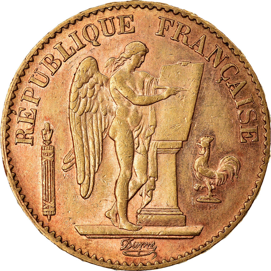 Moneta, Francia, Génie, 20 Francs, 1895, Paris, SPL-, Oro, KM:825, Gadoury:1063