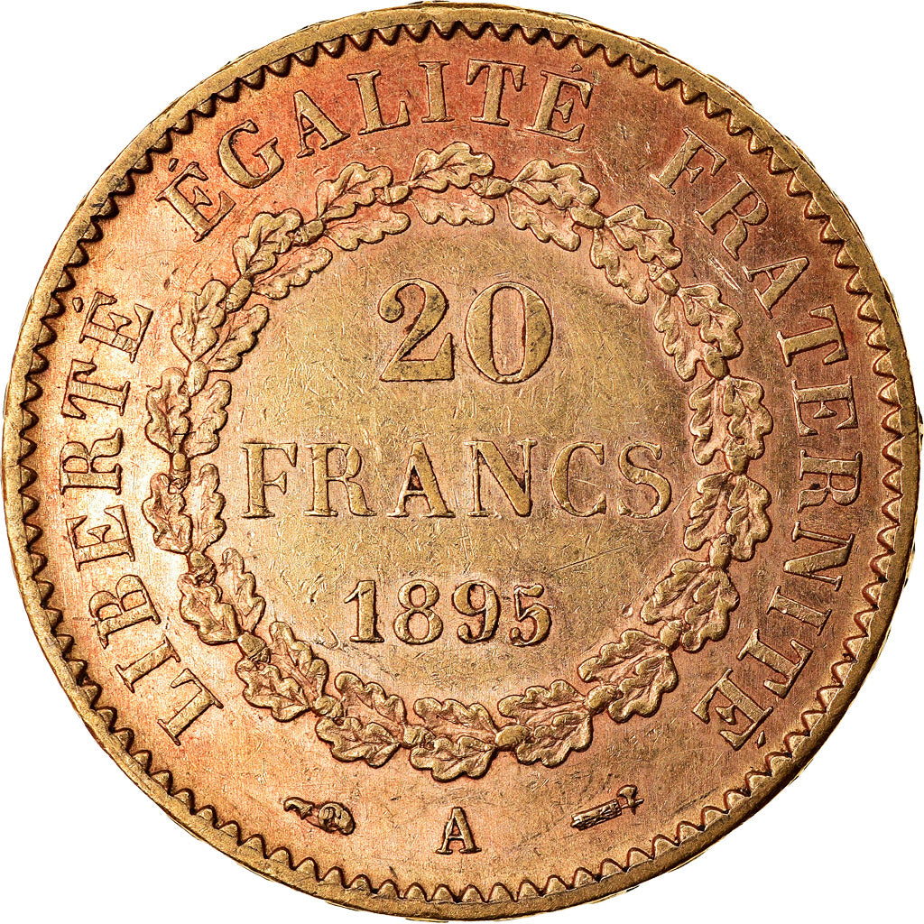 Moneta, Francia, Génie, 20 Francs, 1895, Paris, SPL-, Oro, KM:825, Gadoury:1063