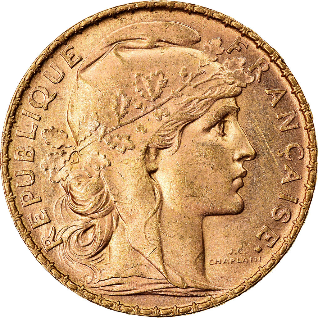 Moneda, Francia, Marianne, 20 Francs, 1905, Paris, EBC, Oro, KM:847
