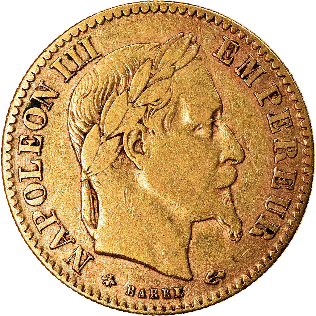 Münze, Frankreich, Napoleon III, Napoléon III, 10 Francs, 1867, Paris, S+