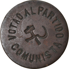 Coin, Spain, 10 Centimos, 1870, Barcelona, Restrike, VF(30-35), Copper