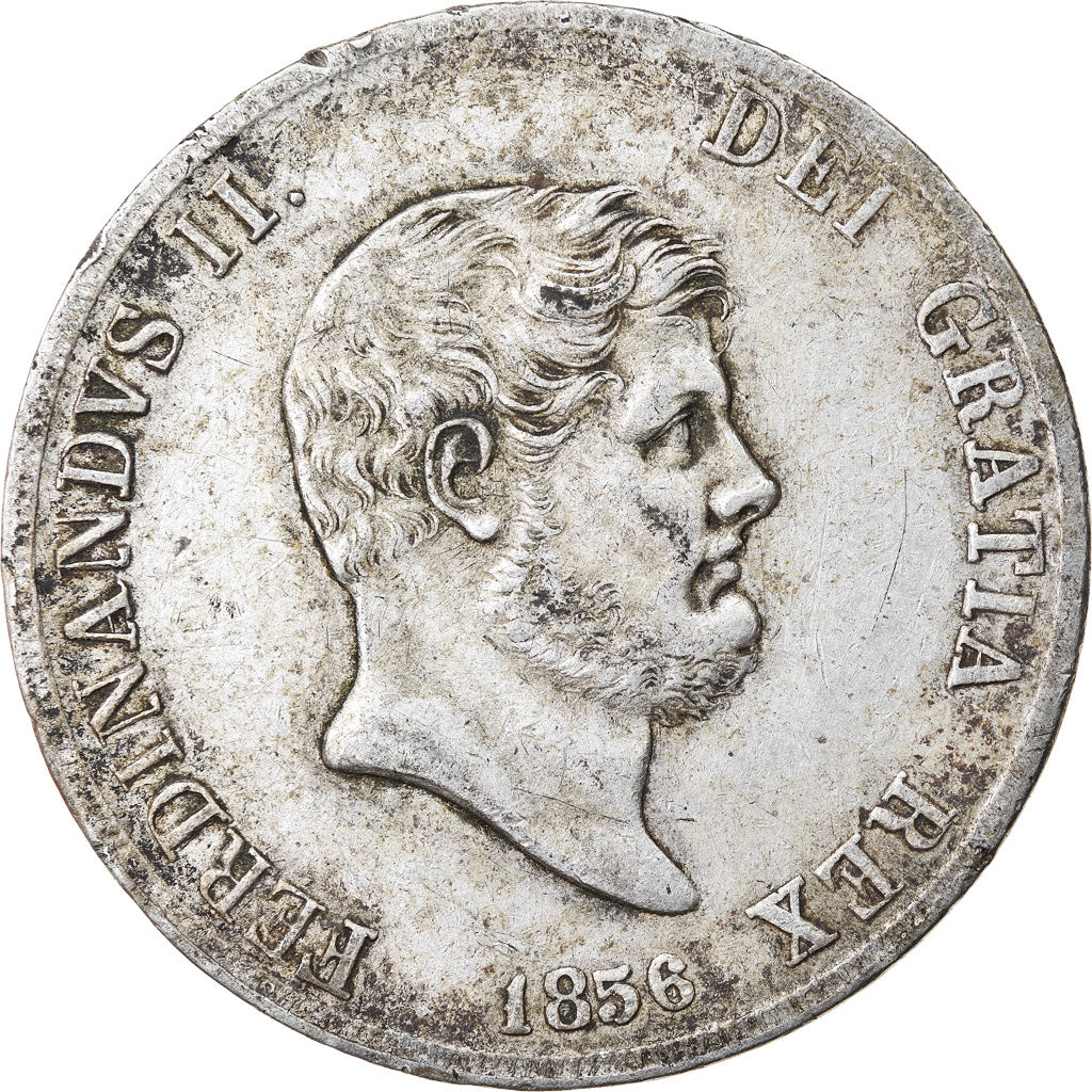 Moneta, STATI ITALIANI, NAPLES, Ferdinando II, 120 Grana, 1856, BB, Argento