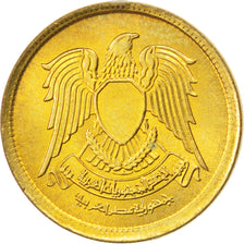 Moneta, Egitto, 5 Milliemes, 1973, SPL, Ottone, KM:432