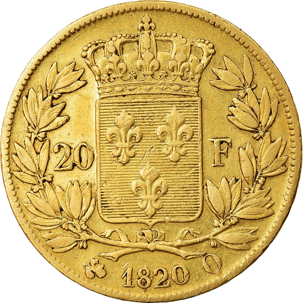 Monnaie, France, Louis XVIII, Louis XVIII, 20 Francs, 1820, Perpignan, TTB, Or