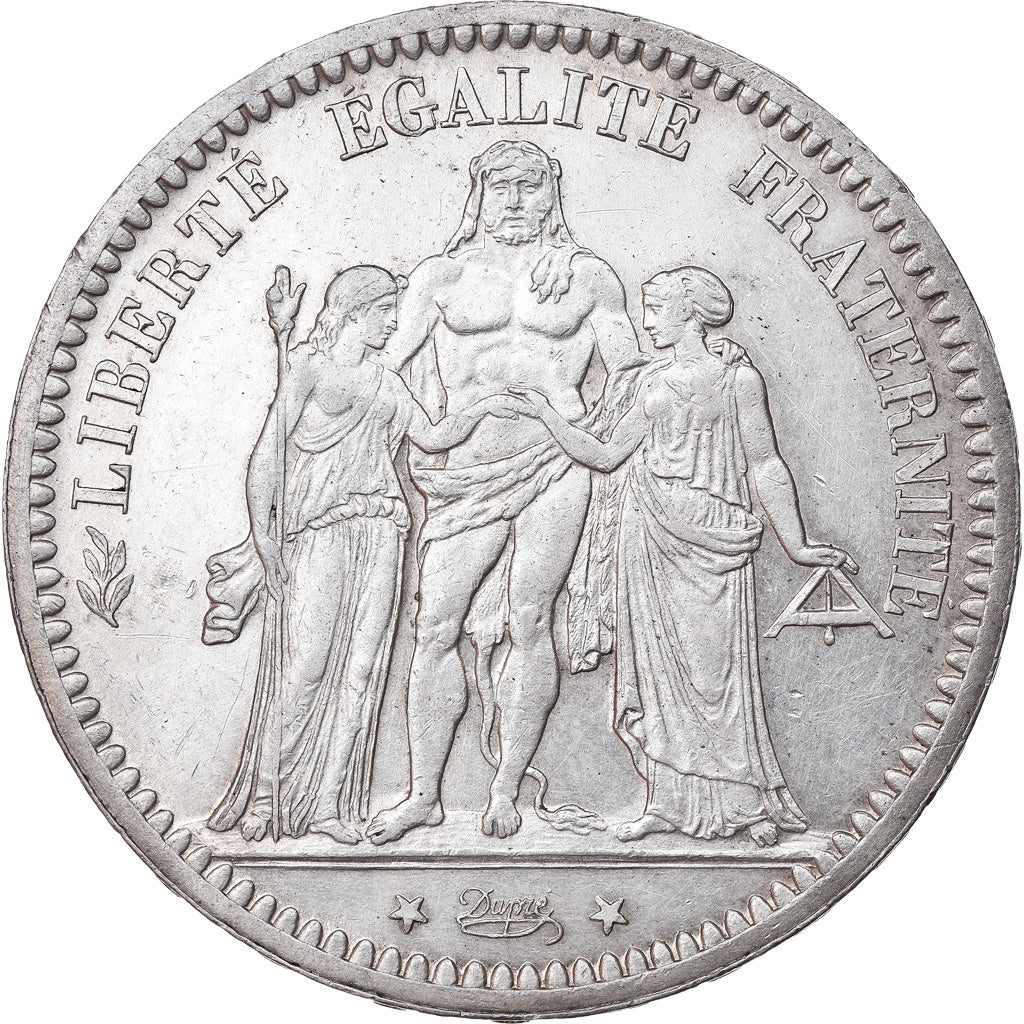 Coin, France, Hercule, 5 Francs, 1872, Paris, AU(50-53), Silver, KM:820.1