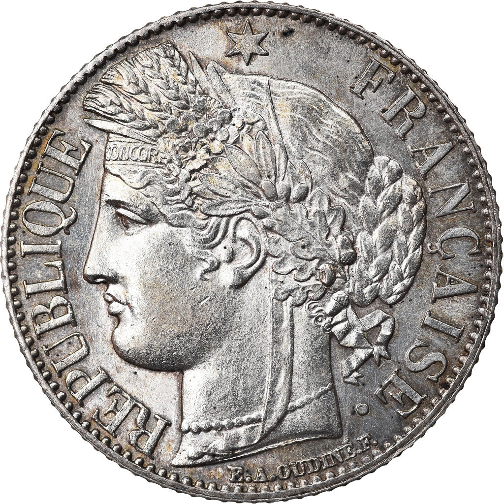 Coin, France, Cérès, Franc, 1894, Paris, AU(55-58), Silver, KM:822.1