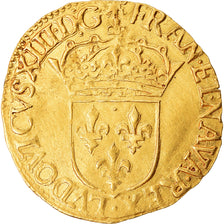 Monnaie, France, Louis XIII, Écu d'or, Ecu d'or, 1636, Rouen, TTB+, Or