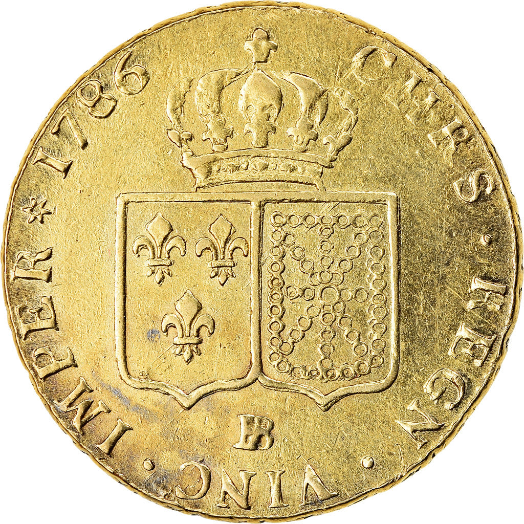 Monnaie, France, Louis XVI, Double louis d'or à la tête nue, 2 Louis D'or