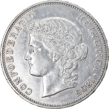 Coin, Switzerland, 5 Francs, 1895, Bern, AU(50-53), Silver, KM:34