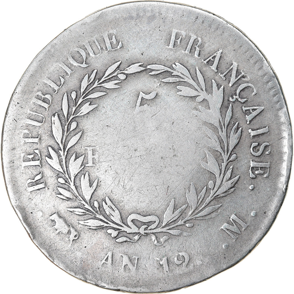 Münze, Frankreich, Napoléon I, 5 Francs, An 12, Toulouse, SGE+, Silber