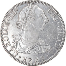Moneta, Messico, Charles III, 8 Reales, 1779, Mexico, BB, Argento, KM:106.2