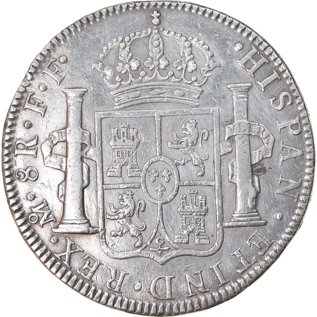 Moneta, Messico, Charles III, 8 Reales, 1779, Mexico, BB, Argento, KM:106.2