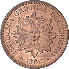 Coin, Uruguay, 4 Centesimos, 1869, Uruguay Mint, Paris, Berlin, Vienna
