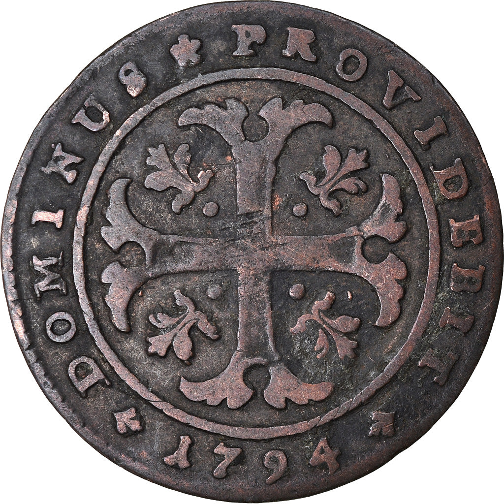 Coin, SWISS CANTONS, BERN, 1/2 Batzen, 1794, Bern, EF(40-45), Billon, KM:91
