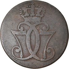 Monnaie, Danemark, Christian VII, Skilling, 1771, Copenhagen, TB, Cuivre
