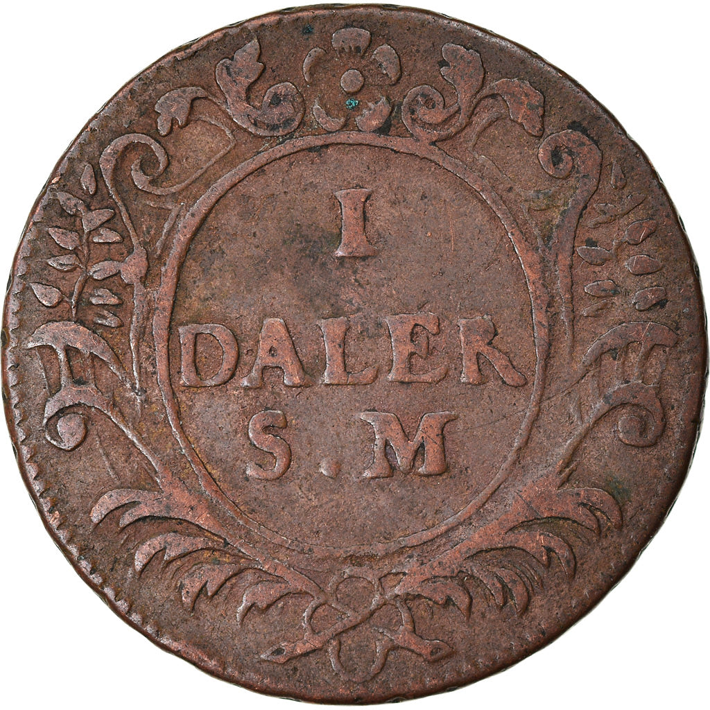 Coin, Sweden, Carl XII, Daler, 1718, VF(20-25), Copper, KM:358