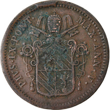 Coin, ITALIAN STATES, PAPAL STATES, Pius IX, Mezzo (1/2) Baiocco, 1850