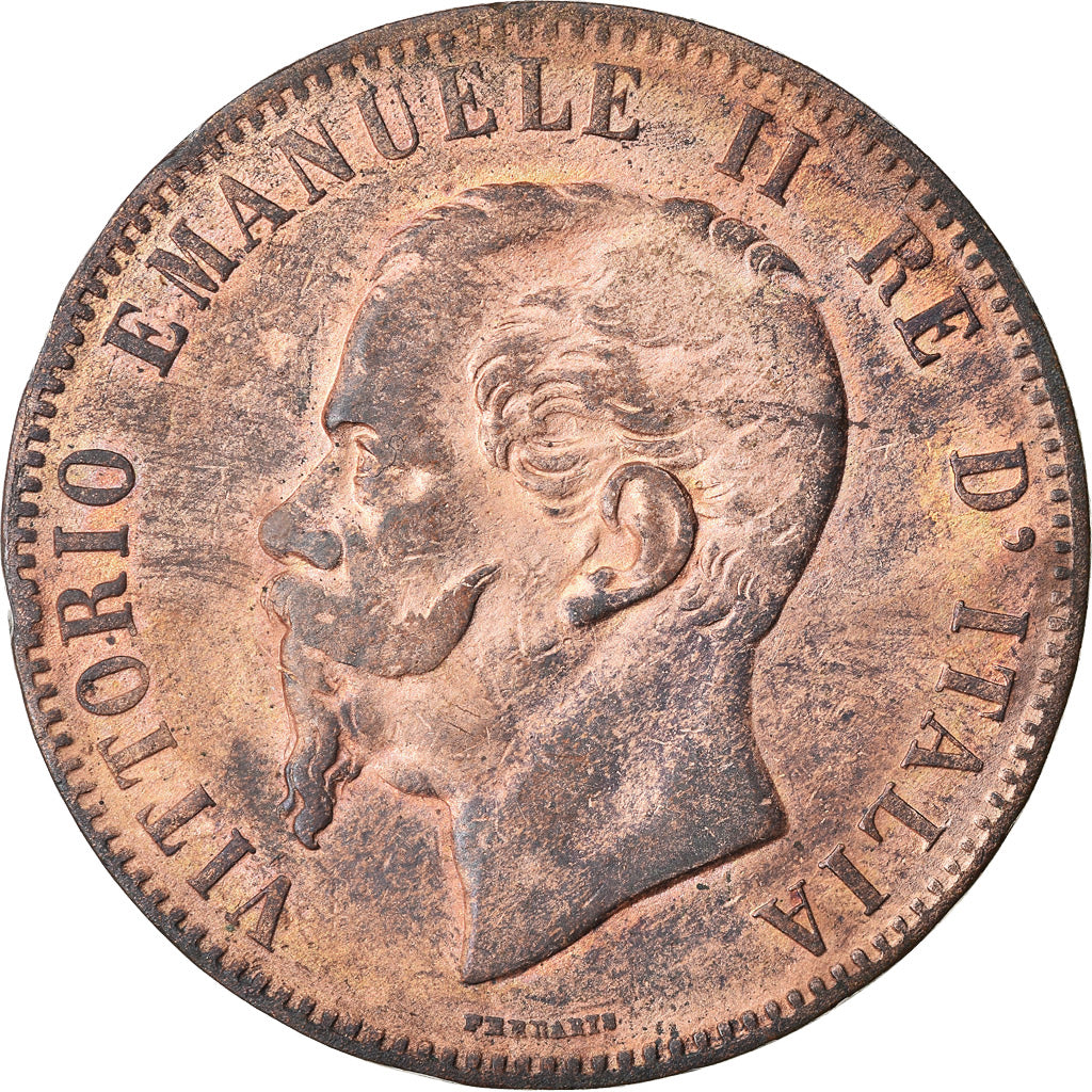 Coin, Italy, Vittorio Emanuele II, 10 Centesimi, 1867, Strasbourg, EF(40-45)