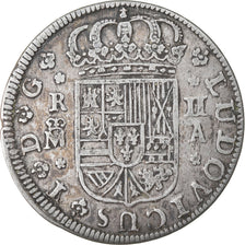 Moneda, España, Louis I, 2 Reales, 1724, Madrid, MBC, Plata, KM:327