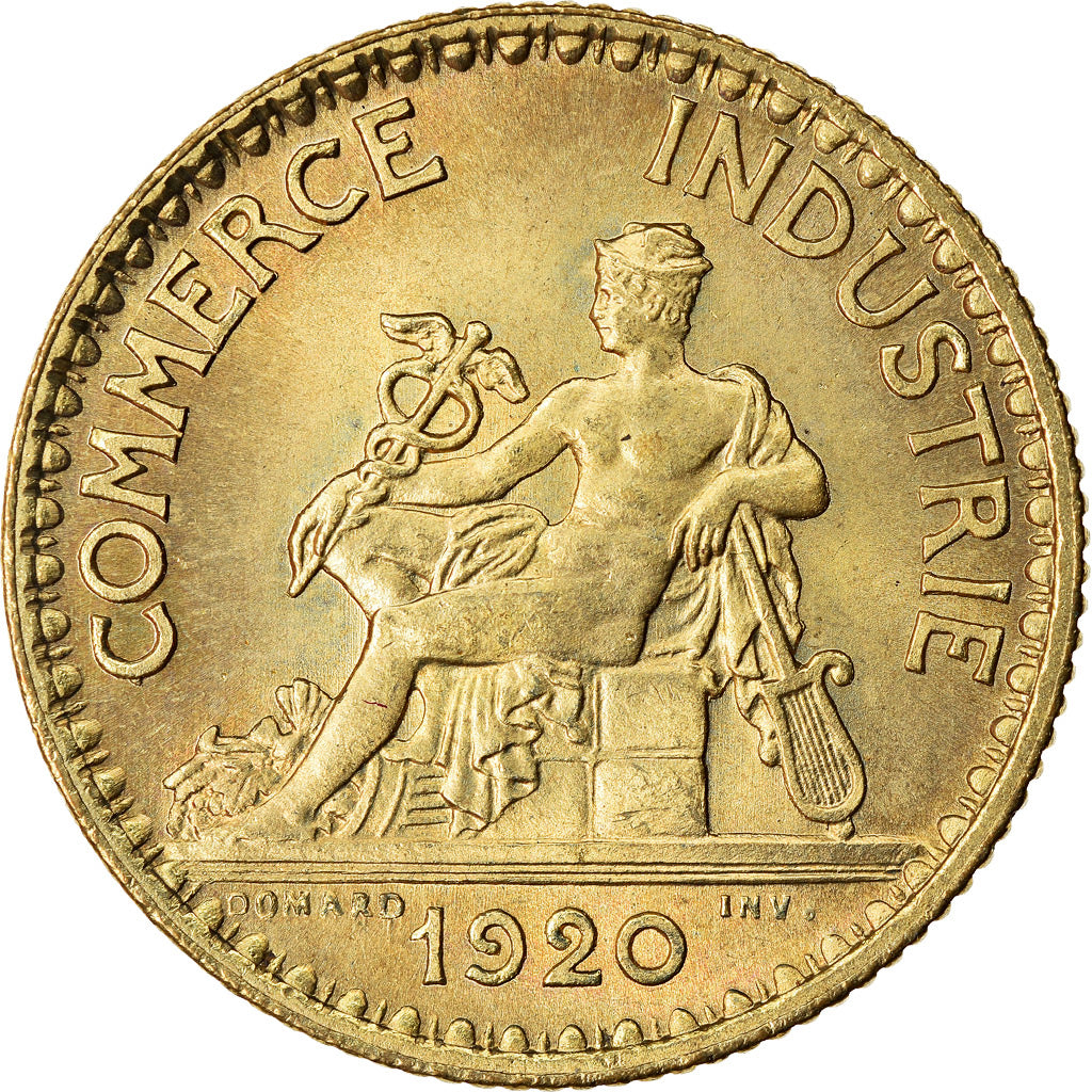 Moneda, Francia, Chambre de commerce, Franc, 1920, Paris, EBC+, Aluminio -