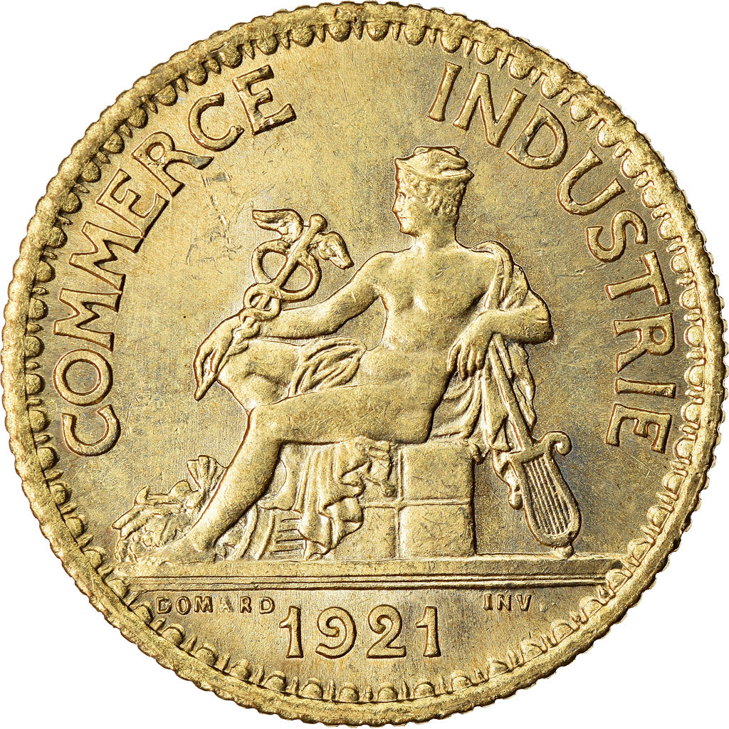 Munten, Frankrijk, Chambre de commerce, Franc, 1921, Paris, PR, Aluminum-Bronze