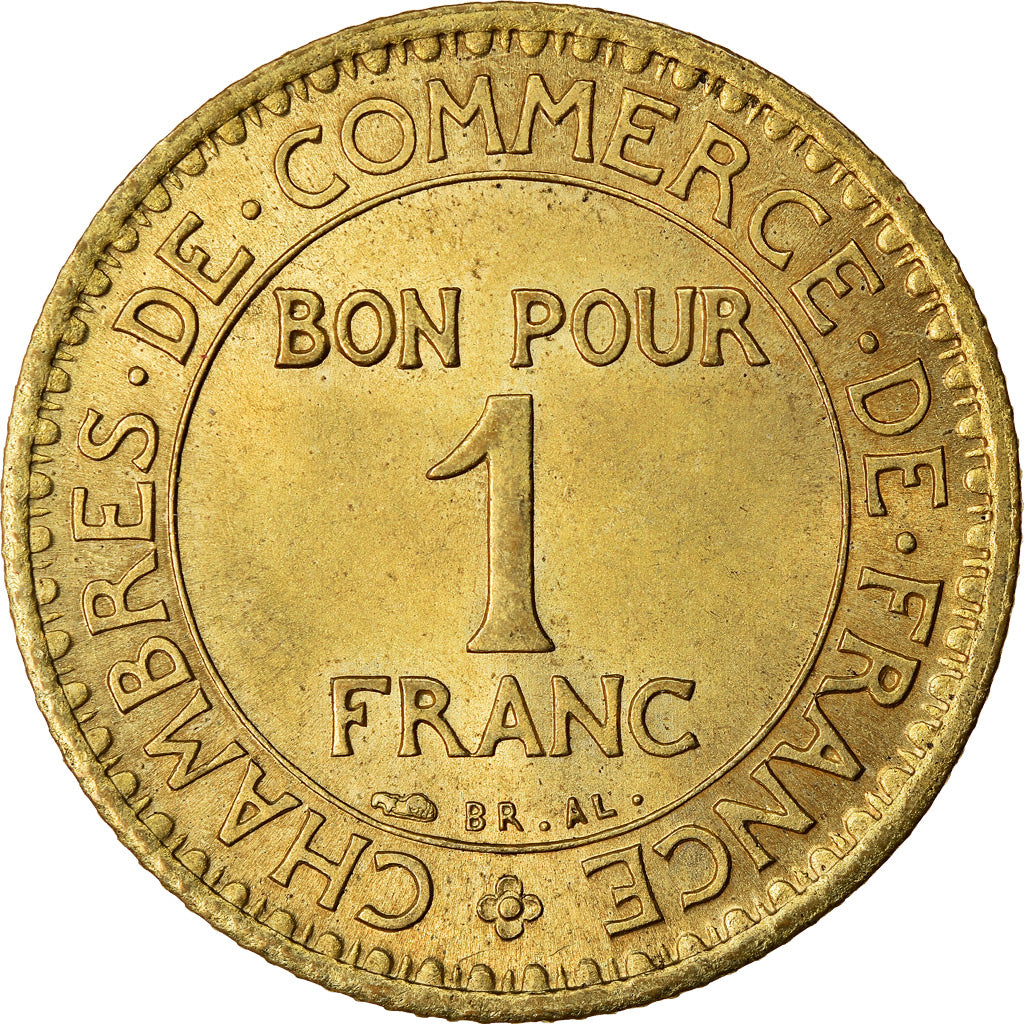 Moneta, Francia, Chambre de commerce, Franc, 1921, Paris, SPL, Alluminio-bronzo