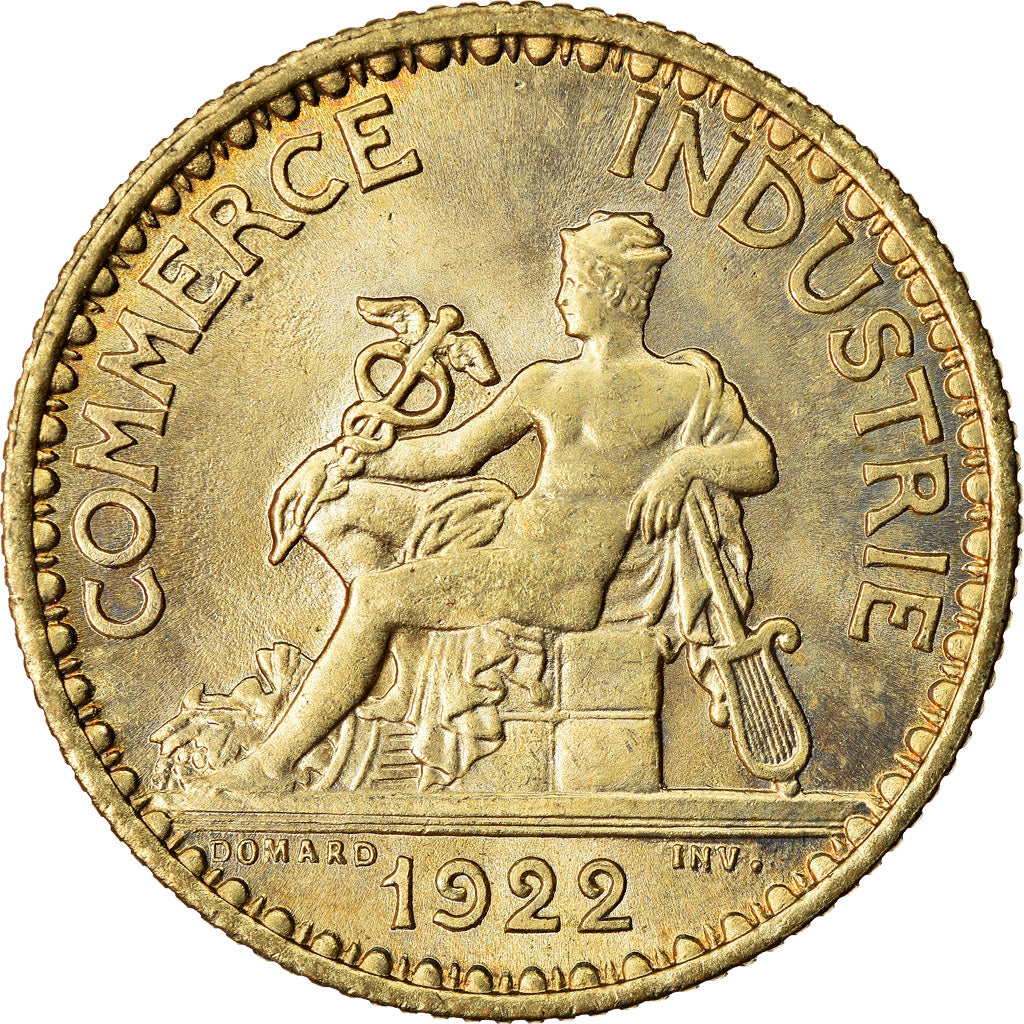 Coin, France, Chambre de commerce, Franc, 1922, Paris, AU(55-58)