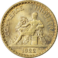 Coin, France, Chambre de commerce, Franc, 1922, Paris, AU(55-58)