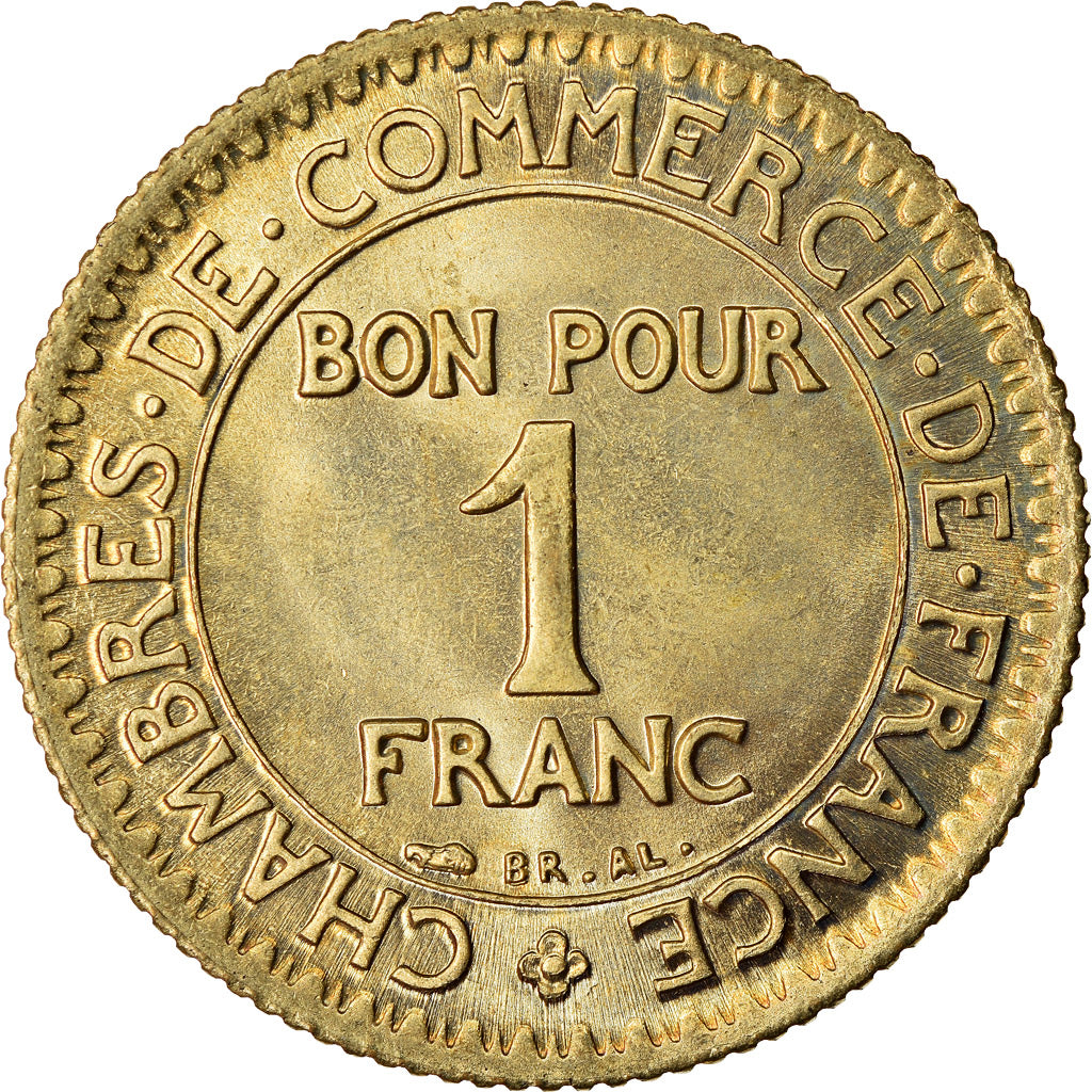 Munten, Frankrijk, Chambre de commerce, Franc, 1922, Paris, PR+