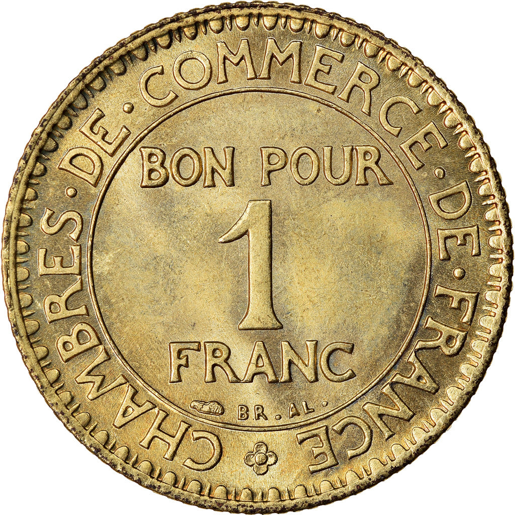 Monnaie, France, Chambre de commerce, Franc, 1924, Paris, SPL, Aluminum-Bronze