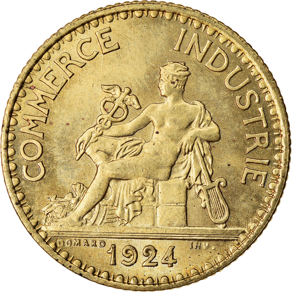 Münze, Frankreich, Chambre de commerce, Franc, 1924, Paris, VZ+