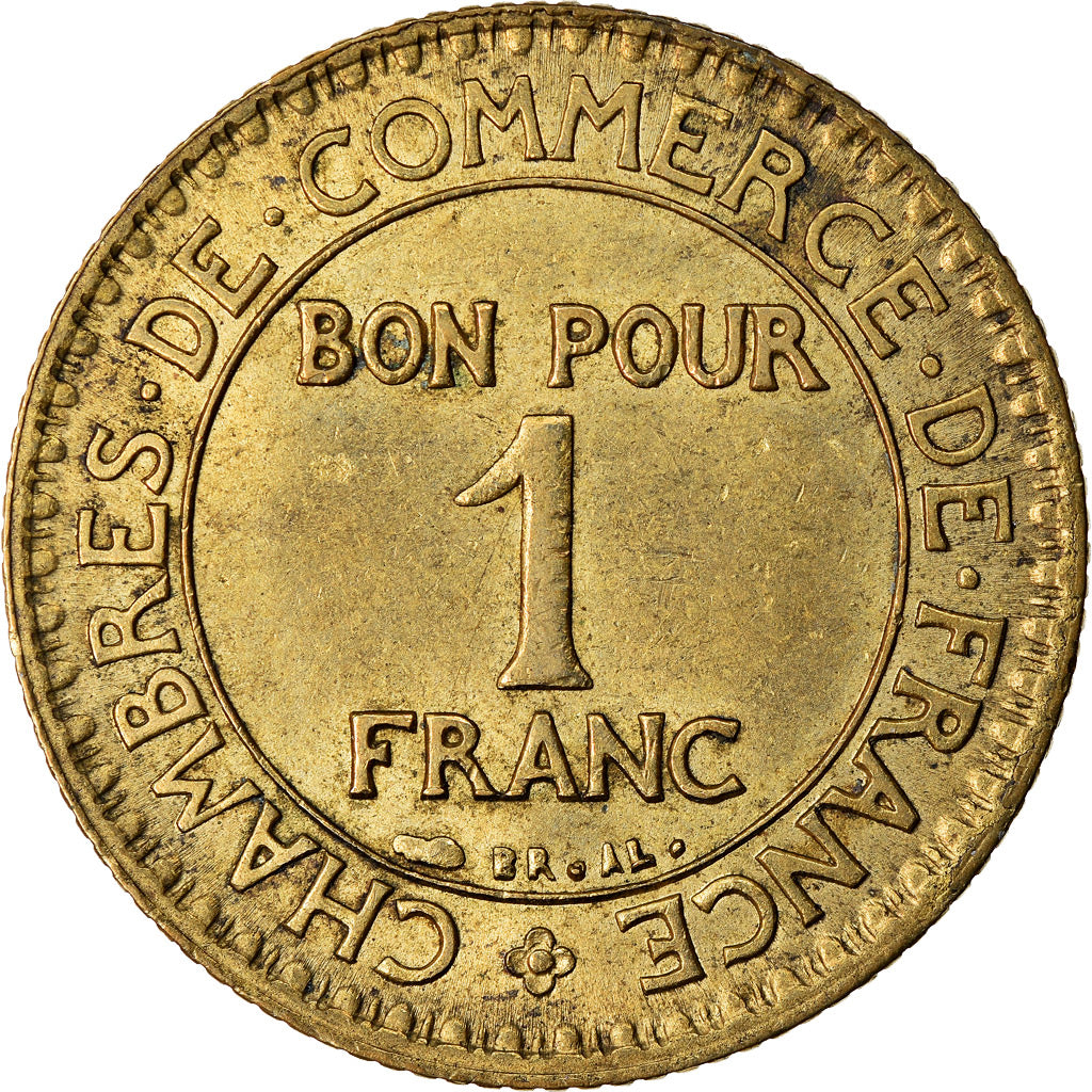 Monnaie, France, Chambre de commerce, Franc, 1927, Paris, TTB+, Aluminum-Bronze