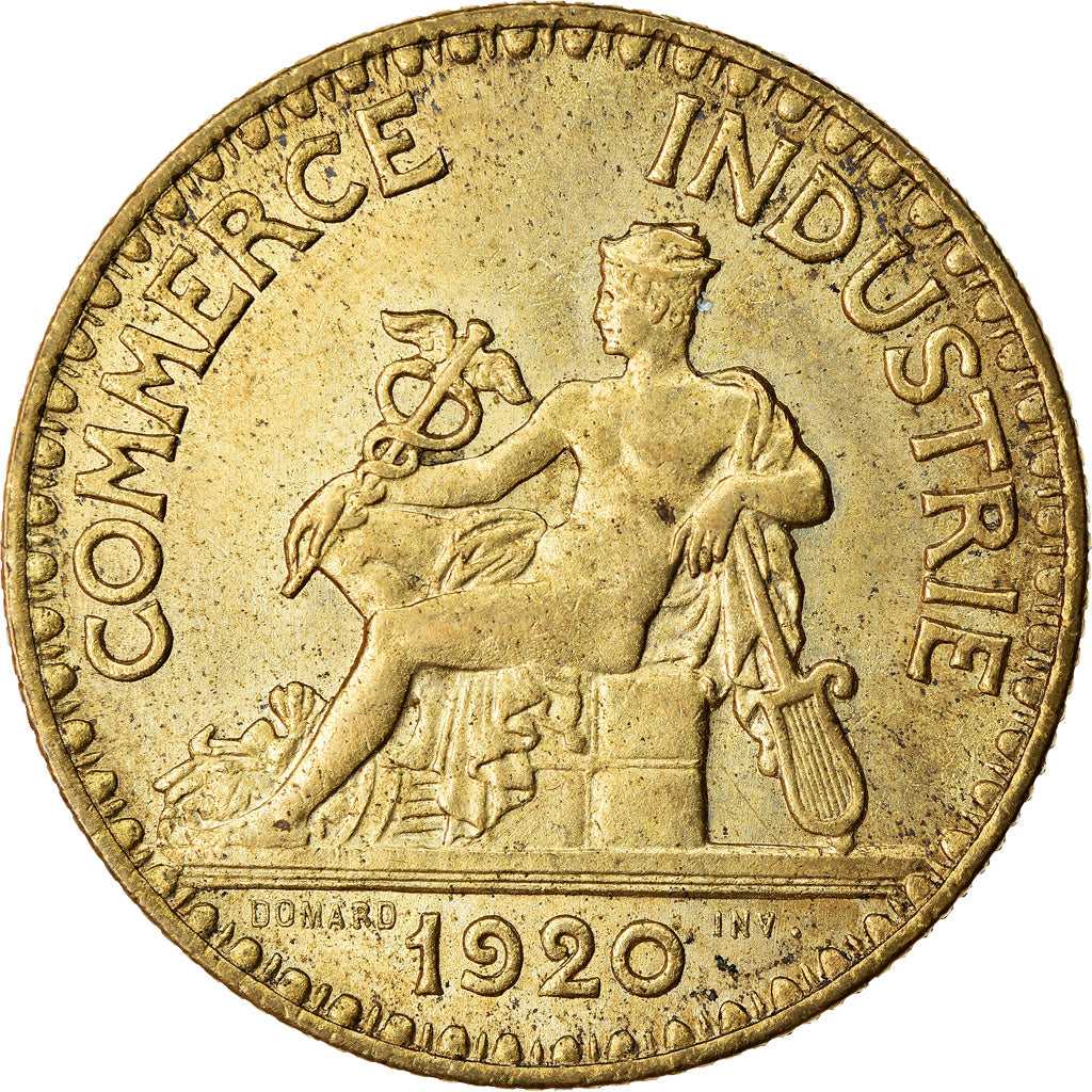 Moneta, Francia, Chambre de commerce, 2 Francs, 1920, Paris, BB+