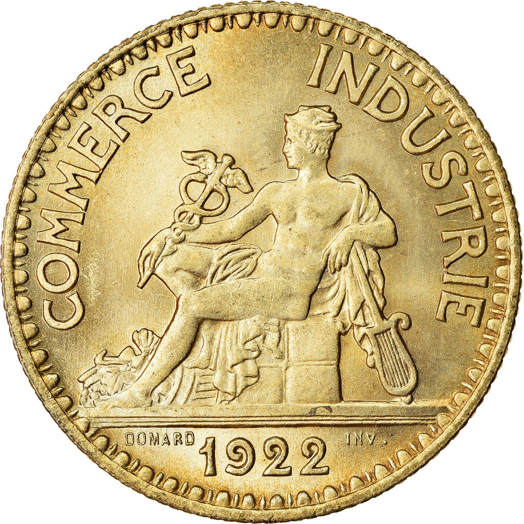 Moneda, Francia, Chambre de commerce, 2 Francs, 1922, Paris, SC, Aluminio -