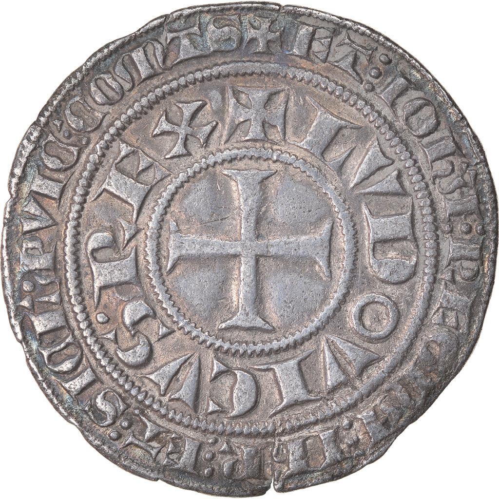 Moneta, Francia, Provence, Louis de Tarente, Gros Tournois, Tarascon, BB+